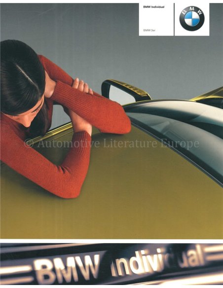 2002 BMW 3 SERIE INDIVIDUAL BROCHURE DUITS