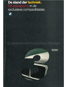 1990 BMW 3 SERIE SEDAN BROCHURE NEDERLANDS
