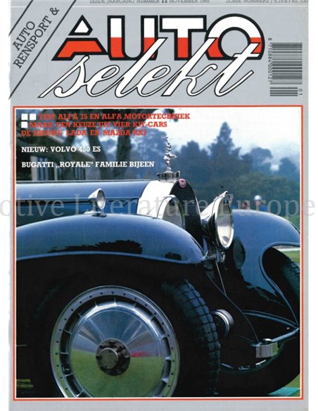 1985 AUTO SELEKT MAGAZINE 11 NEDERLANDS