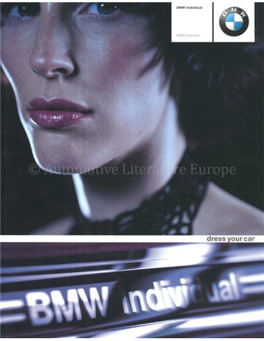 2001 BMW 5 SERIE INDIVIDUAL BROCHURE ENGELS