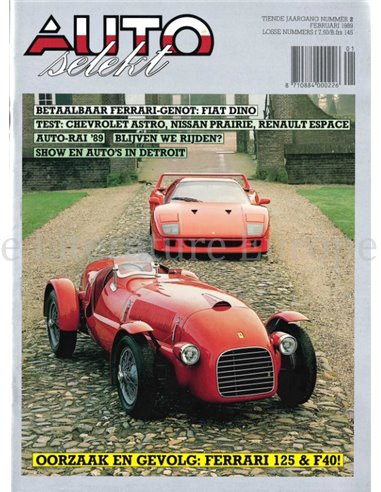 1989 AUTO SELEKT MAGAZIN 02 NIEDERLÄNDISCH