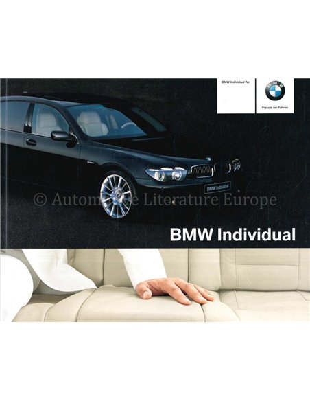 2003 BMW 7 SERIE INDIVIDUAL BROCHURE DUITS