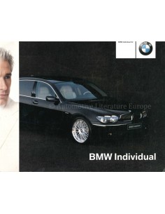 2002 BMW 7 SERIE INDIVIDUAL BROCHURE DUITS