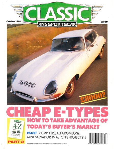 1991 CLASSIC AND SPORTSCAR MAGAZINE (10) OKTOBER ENGELS