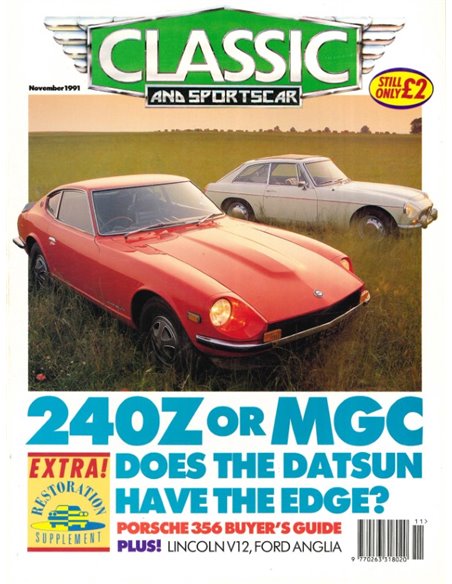 1991 CLASSIC AND SPORTSCAR MAGAZINE (11) NOVEMBER ENGELS