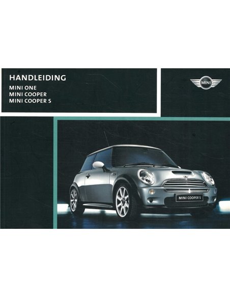 2002 MINI ONE COOPER S BETRIEBSANLEITUNG NIEDERLÄNDISCH