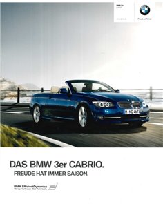 2010 BMW 3 SERIE CABRIOLET BROCHURE DUITS