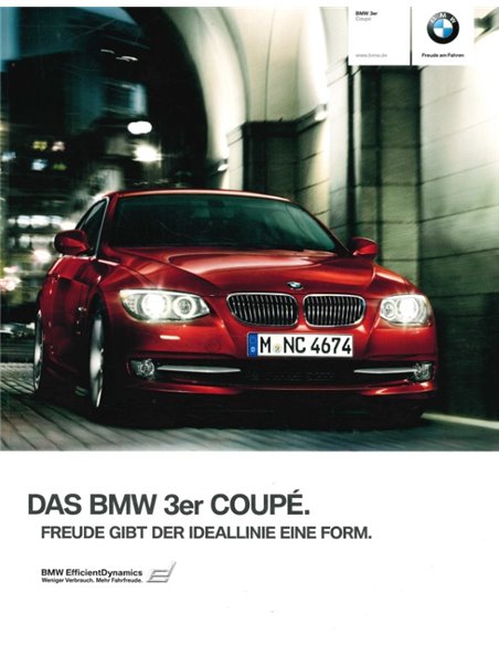 2010 BMW 3 SERIE COUPÉ BROCHURE DUITS