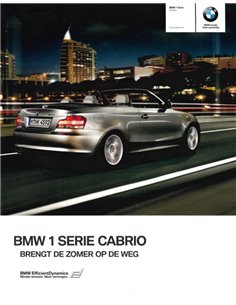 2010 BMW 1 SERIE CABRIOLET BROCHURE NEDERLANDS