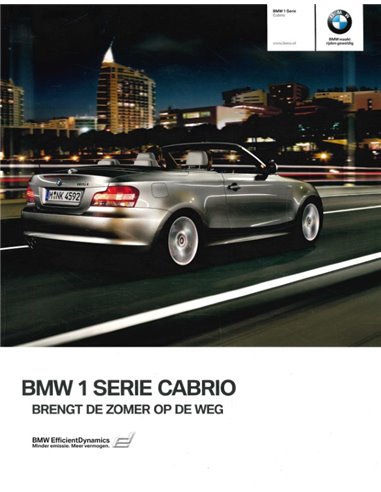 2010 BMW 1 SERIES CONVERTIBLE BROCHURE DUTCH