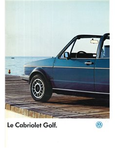 1987 VOLKSWAGEN GOLF CABRIO PROSPEKT FRANZÖSISCH