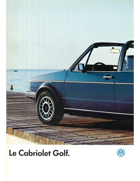 1987 VOLKSWAGEN GOLF CABRIOLET BROCHURE FRANS