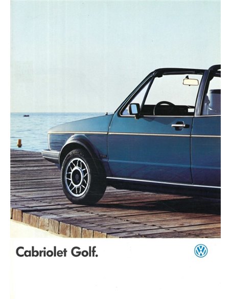 1986 VOLKSWAGEN GOLF CABRIO PROSPEKT FRANZÖSISCH