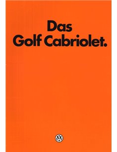 1980 VOLKSWAGEN GOLF CABRIO PROSPEKT DEUTSCH