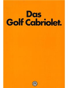 1979 VOLKSWAGEN GOLF CABRIOLET BROCHURE DUITS