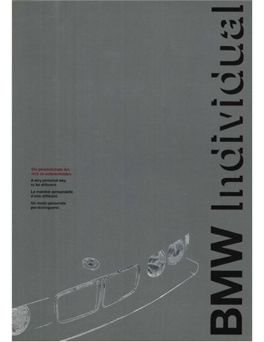 1992 BMW INDIVIDUAL BROCHURE DUITS