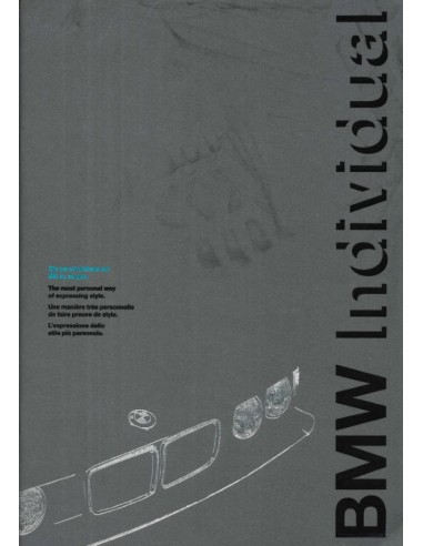 1992 BMW INDIVIDUAL BROCHURE DUITS