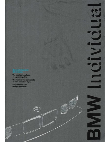 1992 BMW INDIVIDUAL BROCHURE DUITS