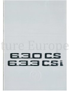 1976 BMW 6 SERIES BROCHURE DUTCH