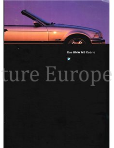 1996 BMW M3 CABRIOLET BROCHURE DUITS
