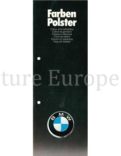 1975 BMW PROGRAMM FARBEN UND POLSTER PROSPEKT