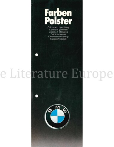 1975 BMW PROGRAMM FARBEN UND POLSTER PROSPEKT