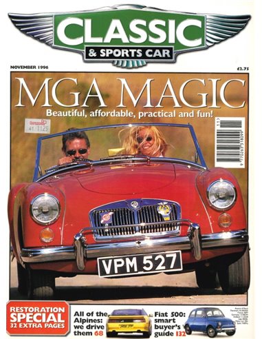 1996 CLASSiC AND SPORTSCAR MAGAZIN (11) NOVEMBER ENGLISCH