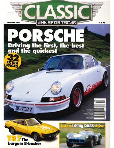 1996 CLASSIC AND SPORTSCAR MAGAZINE (10) OKTOBER ENGELS