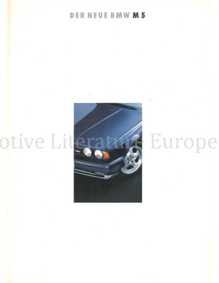 1992 BMW M5 BROCHURE GERMAN
