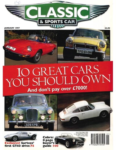 1997 CLASSIC AND SPORTSCAR MAGAZINE (01) JANUARI ENGELS