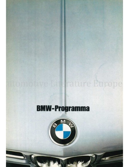 1974 BMW PROGRAMM PROSPEKT NIEDERLÄNDISCH