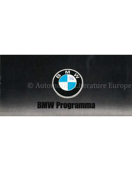 1974 BMW PROGRAMM PROSPEKT NIEDERLÄNDISCH