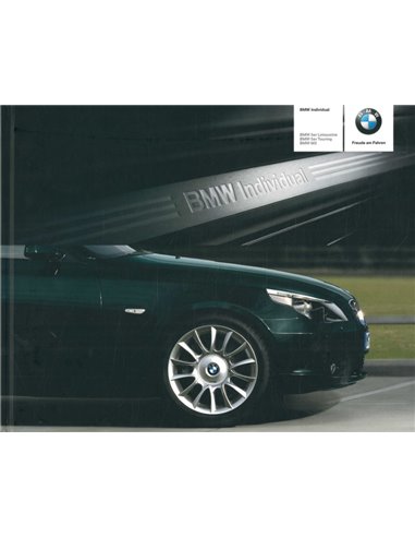 2005 BMW 5 SERIE INDIVIDUAL HARDCOVER BROCHURE DUITS