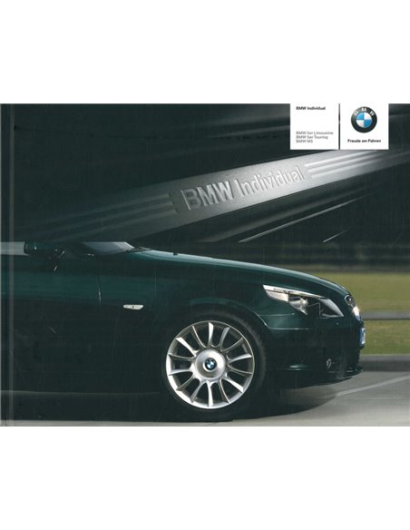 2005 BMW 5 SERIES INDIVIDUAL HARDBACK BROCHURE GERMAN