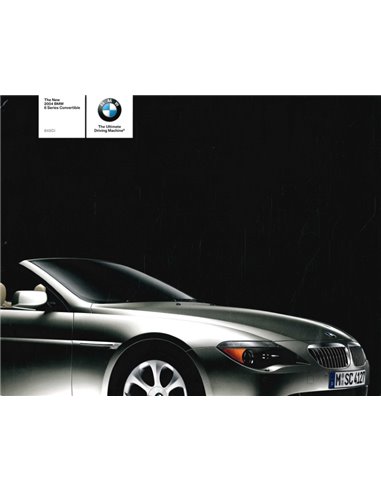 2004 BMW 6 SERIE CABRIOLET BROCHURE ENGELS (USA)