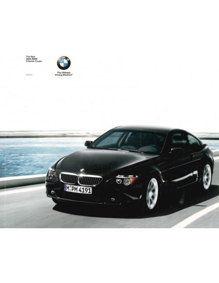2004 BMW 6ER COUPE PROSPEKT ENGLISCH (USA)