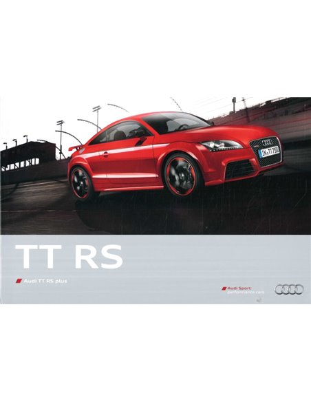 2012 AUDI TT RS BROCHURE ENGLISH