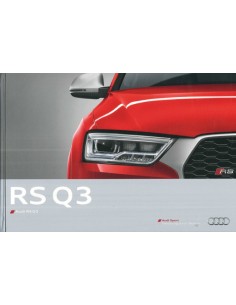 2015 AUDI RS Q3 HARDCOVER PROSPEKT DEUTSCH
