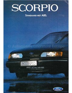 1985 FORD SCORPIO PROSPEKT NIEDERLÄNDISCH