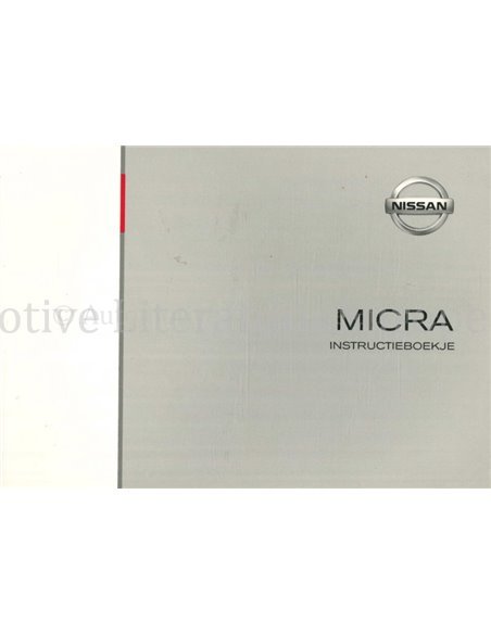 2003 NISSAN MICRA OWNERS MANUAL DUTCH