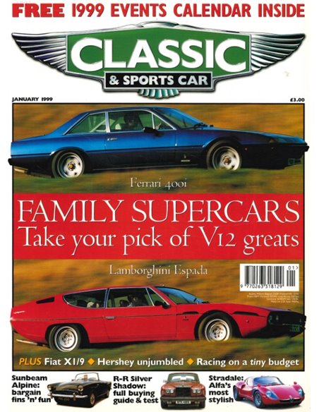 1999 CLASSIC AND SPORTSCAR MAGAZINE (01) JANUARY ENGLISH