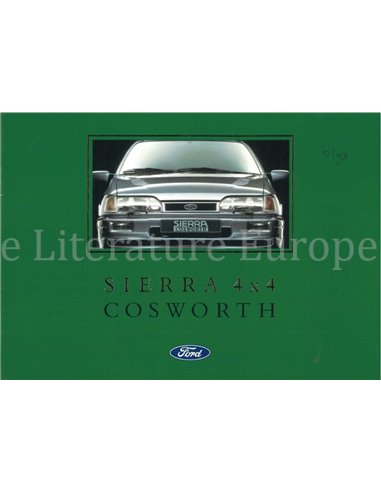 1990 FORD SIERRA COSWORTH 4X4 BROCHURE DUTCH