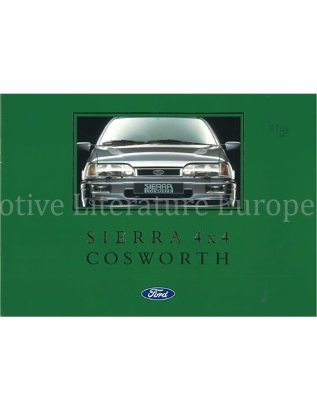 1990 FORD SIERRA COSWORTH 4X4 PROSPEKT NIEDERLÄNDISCH