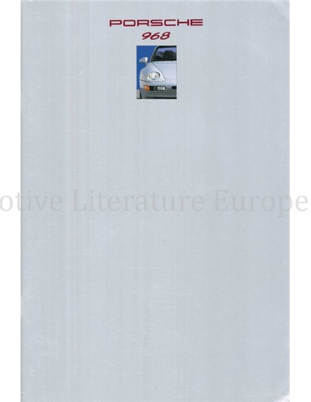 1993 PORSCHE 968 BROCHURE ENGLISH (US)
