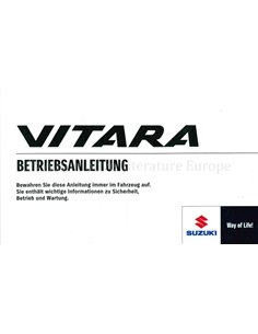 2018 SUZUKI VITARA OWNER'S MANUAL GERMAN