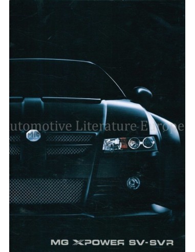 2004 MG X POWER SV | SVR PROSPEKT FRANZÖSISCH