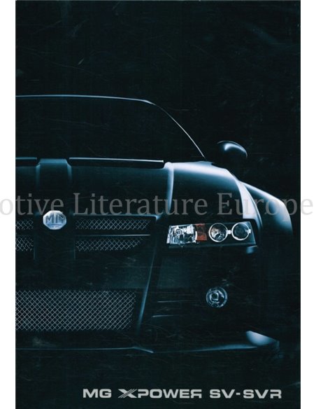 2004 MG X POWER SV | SVR PROSPEKT FRANZÖSISCH
