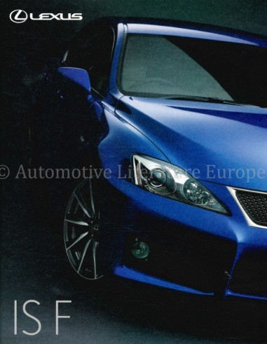 2008 LEXUS IS F BROCHURE JAPANESE