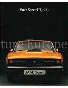 1973 SAAB SONETT BROCHURE ENGELS (USA)