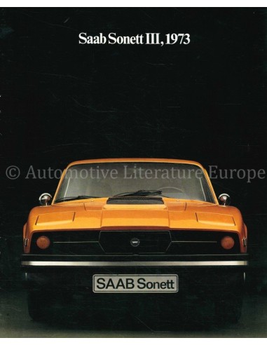 1973 SAAB SONETT BROCHURE ENGLISH (US)